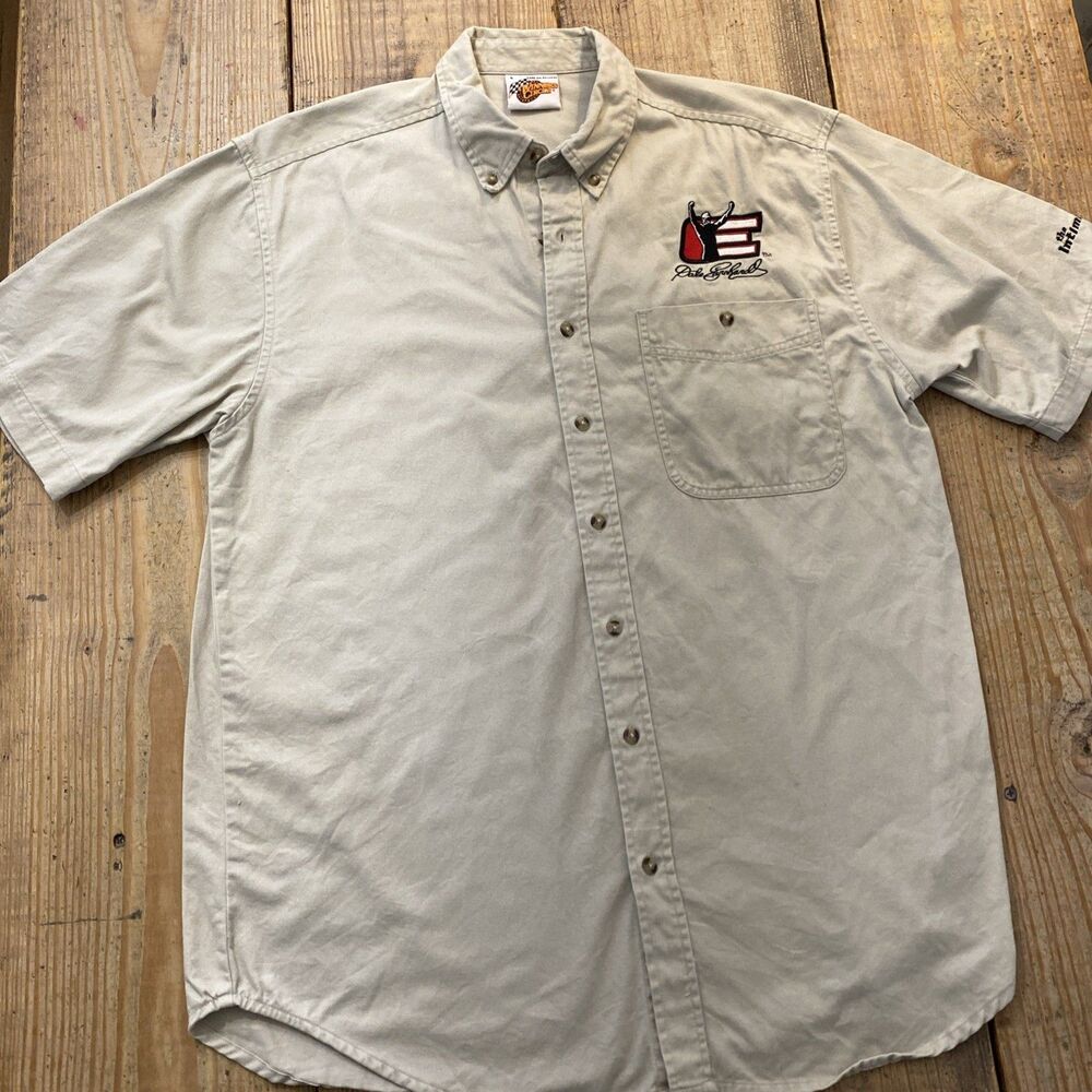 Winners Circle Vintage Dale Earnhardt Short Sleeve Button Up Men's L